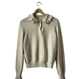 CELINE
CELINE FRILLED POLO-NECK SWEATER IN WOOL AND ANGORA